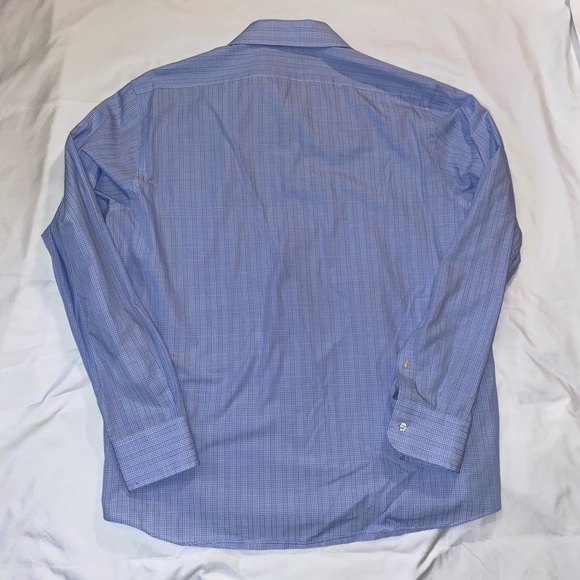 Regular Fit Blue Plaid Button-Up - Picture 2 of 5